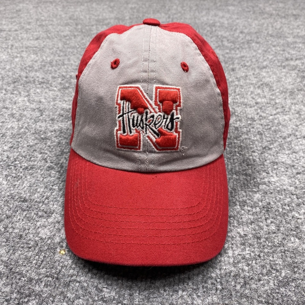 Nebraska Cornhuskers Hat Cap Strap Back Mens One Size Red Collegiate Headwear
